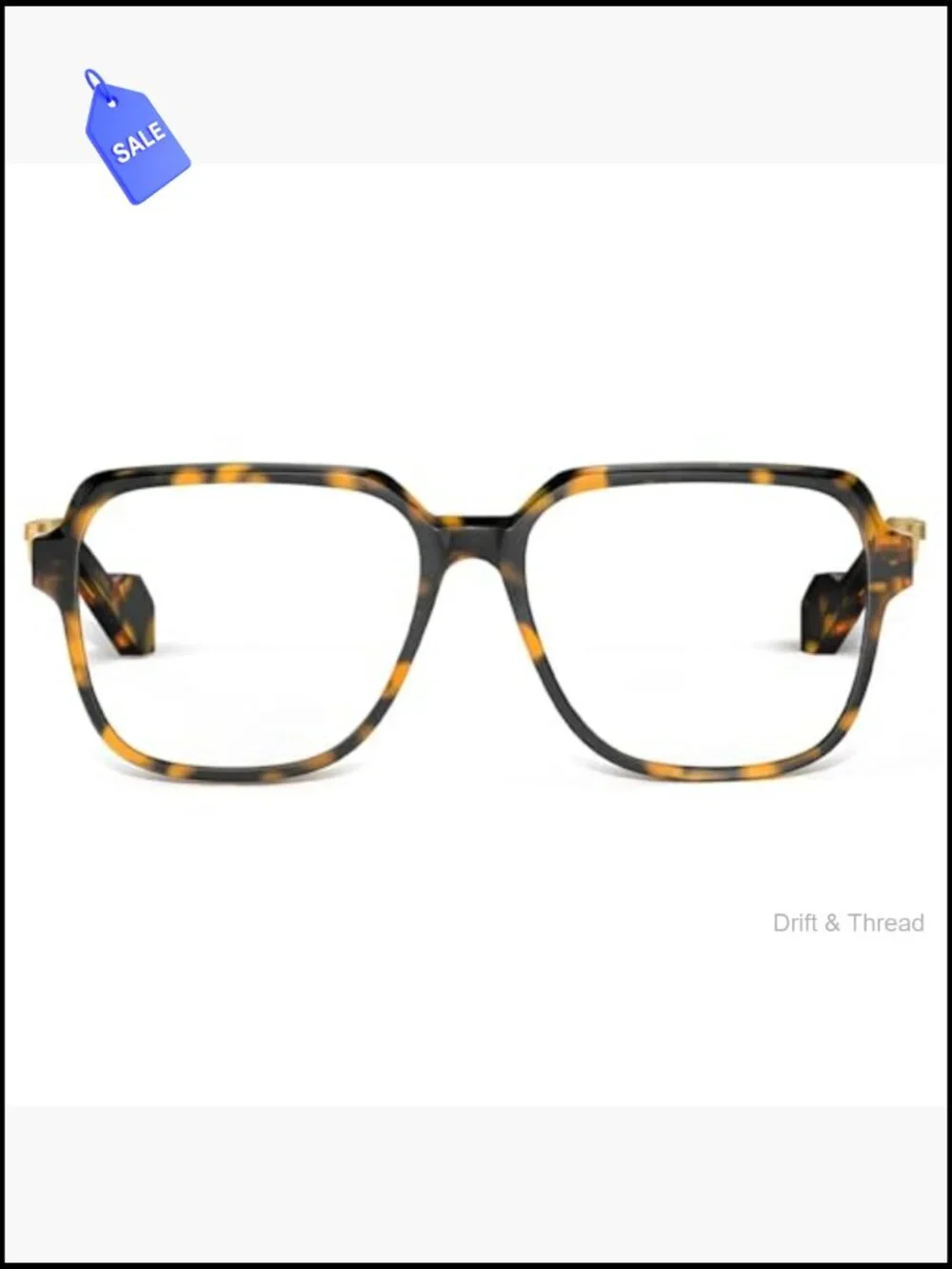 Oversized Square Blue Light Blocking Glasses for Women TR90 Frame UV400 HD